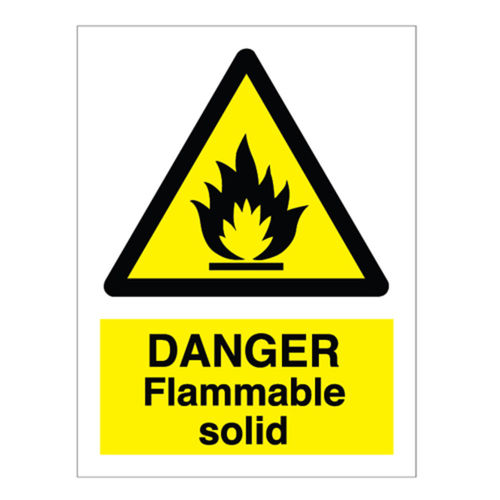 Flammable Solid Sign (20002V)